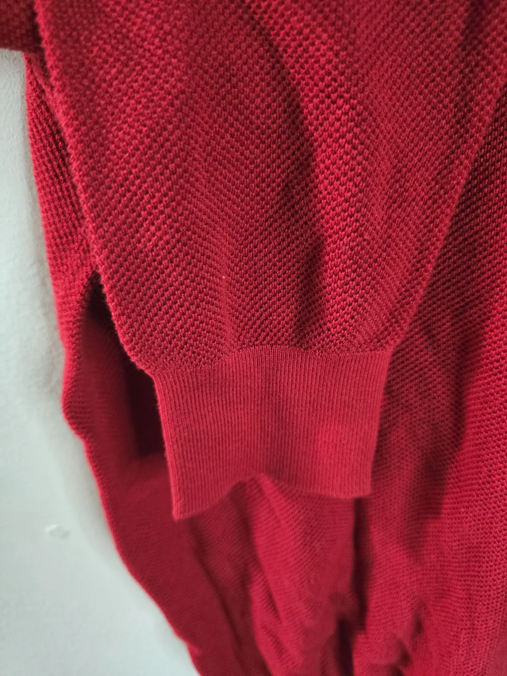 Polo by Ralph Lauren Red Crewneck Sweater with Blue Pony 100% Pima Cotton Large